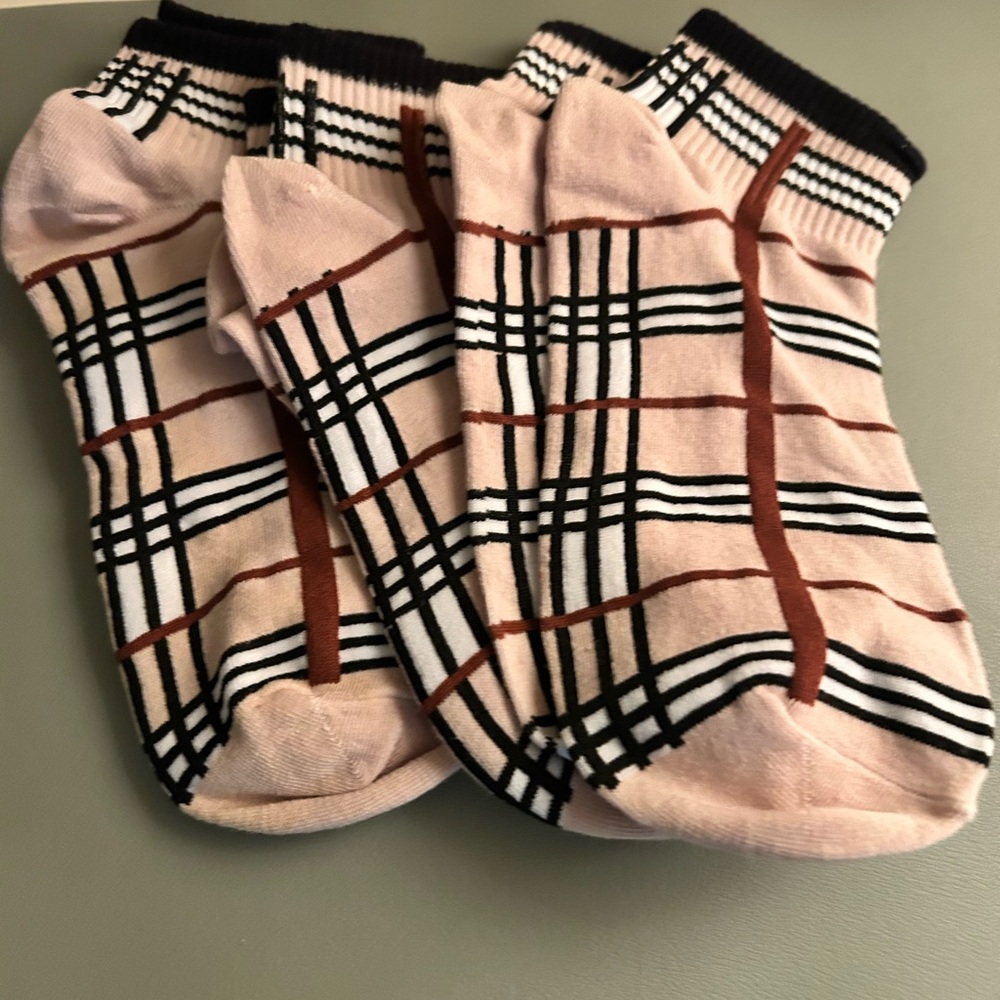 Plaid Patterned Men's Socks